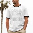 Please Be Patient I'm From The 1900s Over The Hill Unisex Cotton Ringer T-Shirt