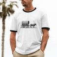 Please Be Patient I'm From The 1900s Oxen And Wagon Premium Unisex Cotton Ringer T-Shirt