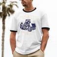 Please Be Patient I'm From The 1900s Retro Raccoon Saying Unisex Cotton Ringer T-Shirt