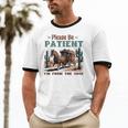 Please Be Patient I'm From The 1900s Stagecoach Western Vint Premium Tri-Blend Unisex Cotton Ringer T-Shirt Please Be Patient I'm From The 1900s Stagecoach Western Vint Premium Tri-Blend Unisex Cotton Ringer T-Shirt