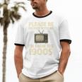 Please Be Patient With Me I'm From The 1900s Television Set Premium Unisex Cotton Ringer T-Shirt