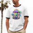 Psychedelic Alien Mushroom Nostalgia Groovy Vibe Hippie Unisex Cotton Ringer T-Shirt Psychedelic Alien Mushroom Nostalgia Groovy Vibe Hippie Unisex Cotton Ringer T-Shirt