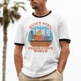 Quiet Girl Productive World Introvert Office Staff Secretary Unisex Cotton Ringer T-Shirt