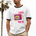 Rad Just Like The 90s 90s Aesthetic Nostalgia 1990s Retro Unisex Cotton Ringer T-Shirt