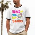 Raised On 90s Boy Bands Nostalgia Love Women Men Unisex Cotton Ringer T-Shirt
