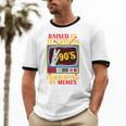 Raised By Television Corrupted By Memes Internet Nostalgia Unisex Cotton Ringer T-Shirt Raised By Television Corrupted By Memes Internet Nostalgia Unisex Cotton Ringer T-Shirt