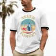 Retro Cassette Player Never Forget Nostalgia Vintage Unisex Cotton Ringer T-Shirt