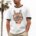 Retro Cassette Tape For 80s & 90s Nostalgia Unisex Cotton Ringer T-Shirt