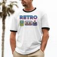Retro Gaming Nostalgia Tee Perfect For 90s Lovers Premium Tri-Blend Unisex Cotton Ringer T-Shirt