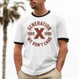 Retro Gen X 1965-1980 Sarcastic Nostalgia Graphic Unisex Cotton Ringer T-Shirt