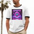 Retro Nostalgia Vaporwave- Error 404 Unisex Cotton Ringer T-Shirt