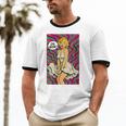 Retro Pop Art Vintage Style Blonde Psychedelic 50s Nostalgia Unisex Cotton Ringer T-Shirt Retro Pop Art Vintage Style Blonde Psychedelic 50s Nostalgia Unisex Cotton Ringer T-Shirt