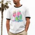 Retro Soft Drinks 80s 90s Nostalgia Cute Anime Aesthetic Tee Unisex Cotton Ringer T-Shirt