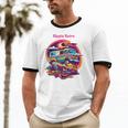 Retro Graphic Print With a Touch Of Nostalgia Unisex Cotton Ringer T-Shirt
