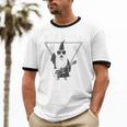 Rock & Roll Wizard Music Nostalgia Unisex Cotton Ringer T-Shirt