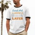 Sand Art Now Minimal Socializing Introvert Vintage Unisex Cotton Ringer T-Shirt Sand Art Now Minimal Socializing Introvert Vintage Unisex Cotton Ringer T-Shirt