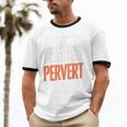 Sarcastic Introvert Extrover Pervert Unisex Cotton Ringer T-Shirt