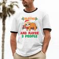 Sloth For Sloth Lover Men Women Kids Introverts Unisex Cotton Ringer T-Shirt
