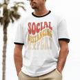 Social Distancing Expert Introvert Unisex Cotton Ringer T-Shirt Social Distancing Expert Introvert Unisex Cotton Ringer T-Shirt