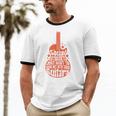 Social Introverts Hang Out With Guitars Musician Guitarist Unisex Cotton Ringer T-Shirt
