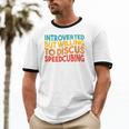 Speedcuber Introvert Cube Solver Speedsolving Speedcubing Unisex Cotton Ringer T-Shirt