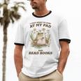 Stay At My Pad And Read Books Frog Introvert Reading Unisex Cotton Ringer T-Shirt Stay At My Pad And Read Books Frog Introvert Reading Unisex Cotton Ringer T-Shirt