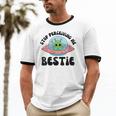 Stop Perceiving Me Bestie Alien Neurodivergent Introvert Unisex Cotton Ringer T-Shirt