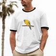 Sun Conure Introvert Parrot Bird Sun Conure Unisex Cotton Ringer T-Shirt