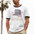 I Survived The Dial-Up Era Retro 90s Nostalgia Premium Tri-Blend Unisex Cotton Ringer T-Shirt