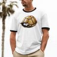 Timid Turtle Cute Introvert Misanthropic Antisocial Unisex Cotton Ringer T-Shirt Timid Turtle Cute Introvert Misanthropic Antisocial Unisex Cotton Ringer T-Shirt