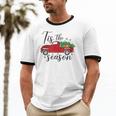 Tis The Season Holiday Nostalgia Red Truck Unisex Cotton Ringer T-Shirt Tis The Season Holiday Nostalgia Red Truck Unisex Cotton Ringer T-Shirt