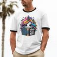 Unicorn Reading Book Reader Introvert Book Lover Humor Unisex Cotton Ringer T-Shirt Unicorn Reading Book Reader Introvert Book Lover Humor Unisex Cotton Ringer T-Shirt