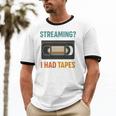 VHS Cassette Tape Retro 80s 90s Nostalgia Premium Unisex Cotton Ringer T-Shirt VHS Cassette Tape Retro 80s 90s Nostalgia Premium Unisex Cotton Ringer T-Shirt