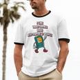I Like Video Games Dogs And Maybe 3 People Gamer Introvert Unisex Cotton Ringer T-Shirt
