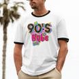 Vintage 90's Babe Party Back To 90s Cassette Nostalgia Premium Tri-Blend Unisex Cotton Ringer T-Shirt