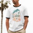 Vintage Locomotive Nostalgia Railroad Stars Unisex Cotton Ringer T-Shirt Vintage Locomotive Nostalgia Railroad Stars Unisex Cotton Ringer T-Shirt