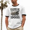 Vintage Be Patient With Me I'm From The 1900s Steam Train Unisex Cotton Ringer T-Shirt Vintage Be Patient With Me I'm From The 1900s Steam Train Unisex Cotton Ringer T-Shirt