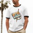Vintage Pencil Rewind Cassette Tape Nostalgia Party 80s 90s Unisex Cotton Ringer T-Shirt