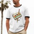 Vintage Pencil Rewind Cassette Tape Nostalgia Party 80s 90s Unisex Cotton Ringer T-Shirt