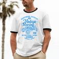 Vintage Racing Automotive Nostalgia Distressed Car Unisex Cotton Ringer T-Shirt