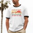 Vintage Retro Please Be Patient With Me I'm From The 1900s Premium Unisex Cotton Ringer T-Shirt