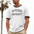 Vintage Stay Away From Me WITCHES UNIVERSITY Introvert Unisex Cotton Ringer T-Shirt