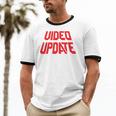 Vintage Video Update – 90s VHS Rental Nostalgia Minnesota Unisex Cotton Ringer T-Shirt