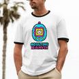 Women's Adulting Is A Myth Retro Pixel Pet Nostalgia Millennials Unisex Cotton Ringer T-Shirt