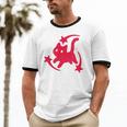 Yk2 Grunge Scary Cat With Shooting Stars 90s Nostalgia Unisex Cotton Ringer T-Shirt Yk2 Grunge Scary Cat With Shooting Stars 90s Nostalgia Unisex Cotton Ringer T-Shirt