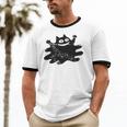 Yk2 Grunge Scary Cat With Tail Tomboy 90s Nostalgia Indie Unisex Cotton Ringer T-Shirt