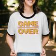 1980s Nostalgia Arcade Gamer Retro Video Game Novelty Unisex Cotton Ringer T-Shirt