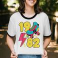 1982 Retro Raised In The 80s Old School Nostalgia Vibes Unisex Cotton Ringer T-Shirt