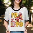 1990 Retro Raised On 90s Music Old School Nostalgia Punk Unisex Cotton Ringer T-Shirt