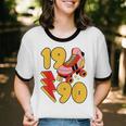 1990 Retro Roller Skate Vintage 90s Nostalgia Collector Unisex Cotton Ringer T-Shirt